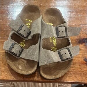 Birkenstock Kids Sandals - Taupe Suede